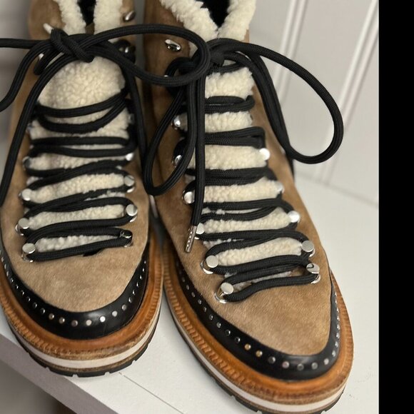 Rag & Bone Women's Compass Genuine Shearling Boots Size 9/39 - Picture 3 of 9